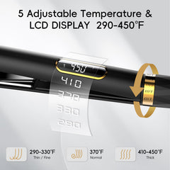 Nicebay titanium plates glide smoothly reducing snags during styling