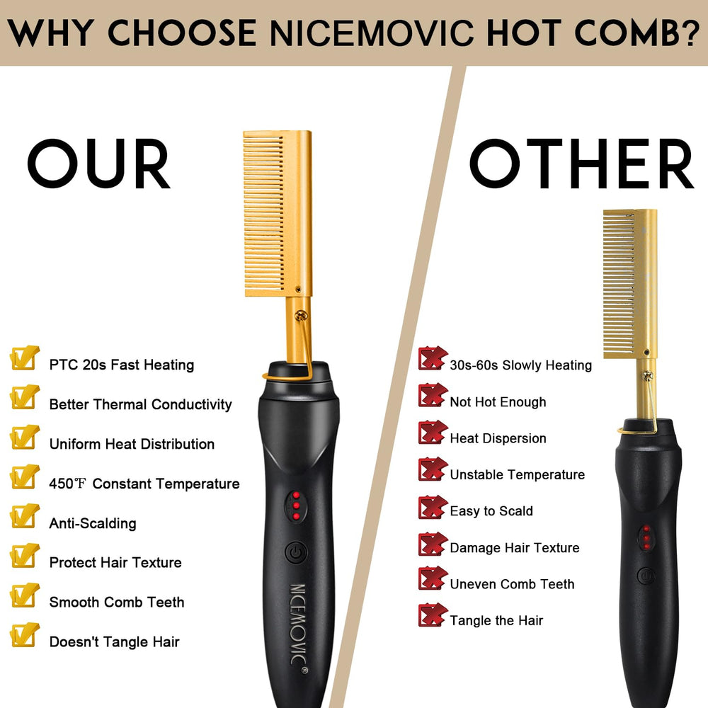 NICEMOVIC duckbill clips gift set for styling options.