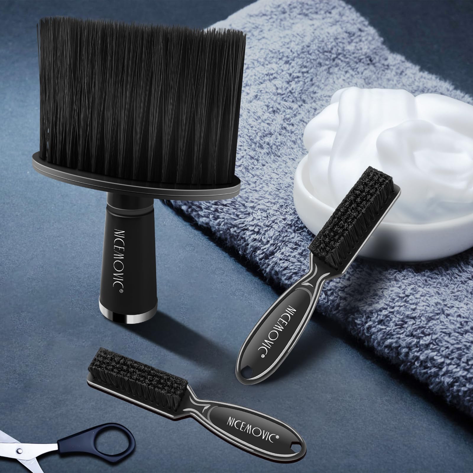 NICEMOVIC easy-clean duster rinses clean, leaving no hair residue.