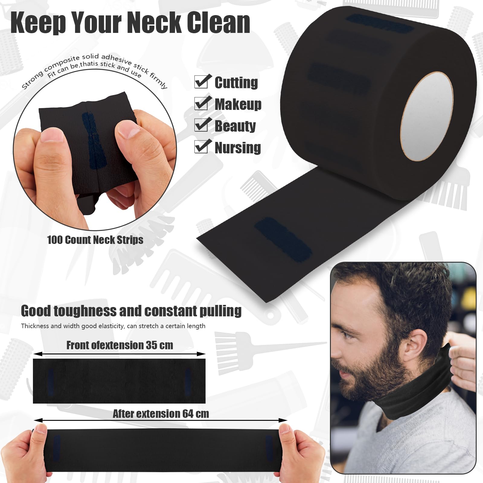 NICEMOVIC hair combs set for precise sectioning and smooth styling