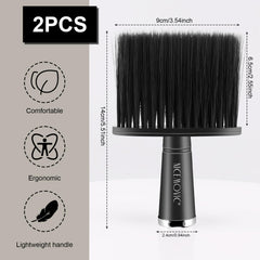 NICEMOVIC neck duster close-up shows soft bristles protecting skin during shaving sessions.