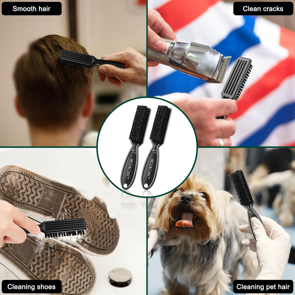 NICEMOVIC nylon brush compact design fits in a kit for on-the-go use.