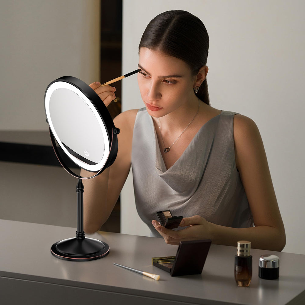 Nicesail 10x magnification for precise grooming, like brow shaping and lash work