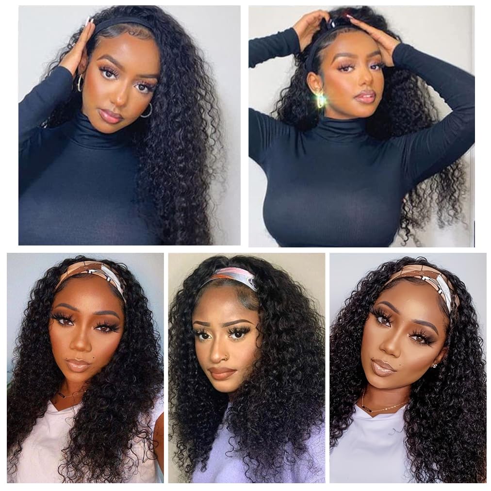 NICMISS headband wig with breathable cap for all-day comfort