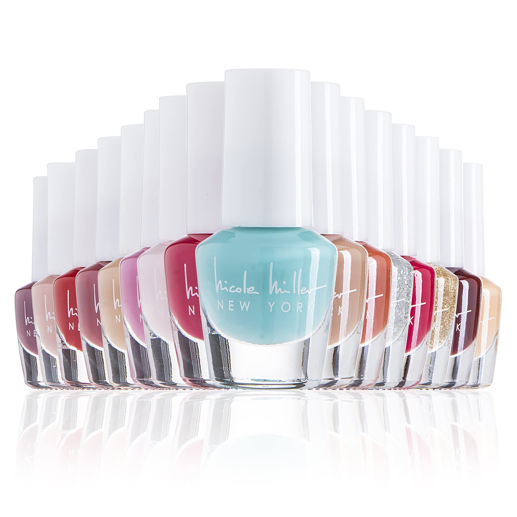 Nicole Miller New York mini nail polish set boxed packaging ideal for gifting.