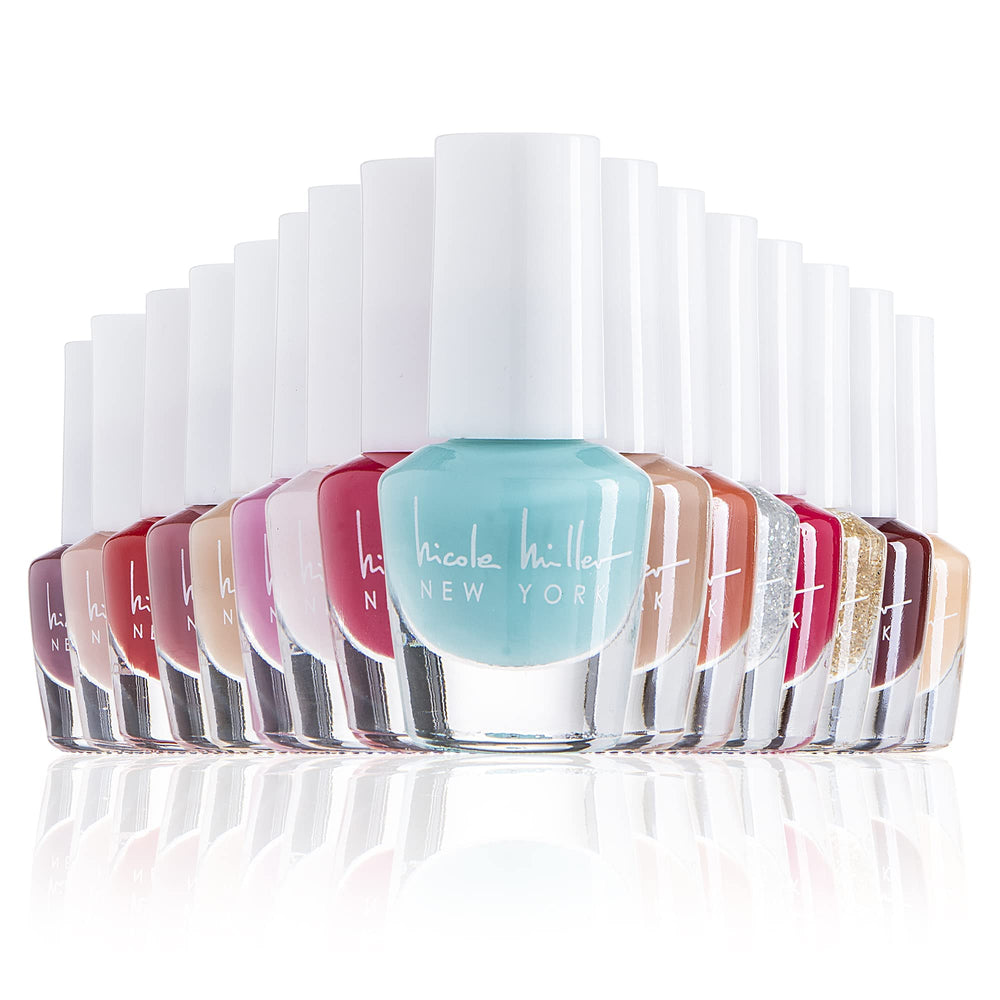 Nicole Miller New York mini nail polish set boxed packaging ideal for gifting.