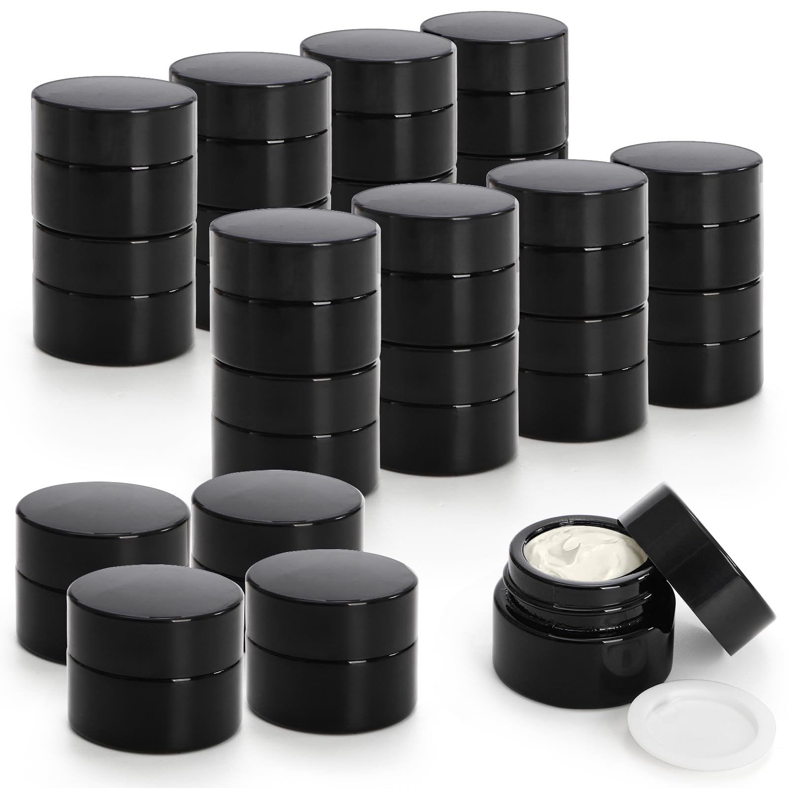 Nicunom thick glass 5ml cosmetic jar shows sturdy design