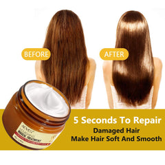 NIFEISHI Magical Keratin Hair Treatment Oil bottle closeup showing premium formula.