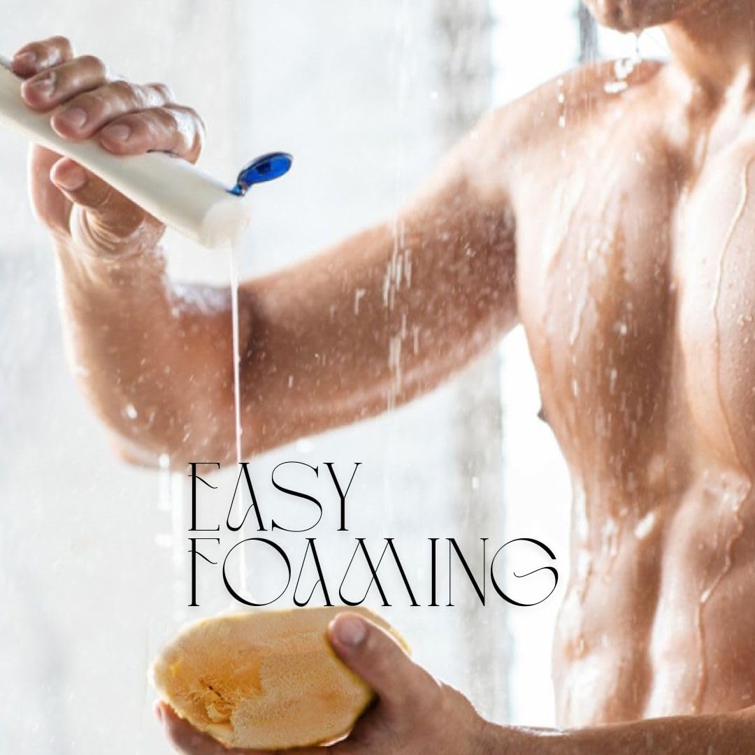 NileCart 22inch loofah in shower ready for full-body cleansing.