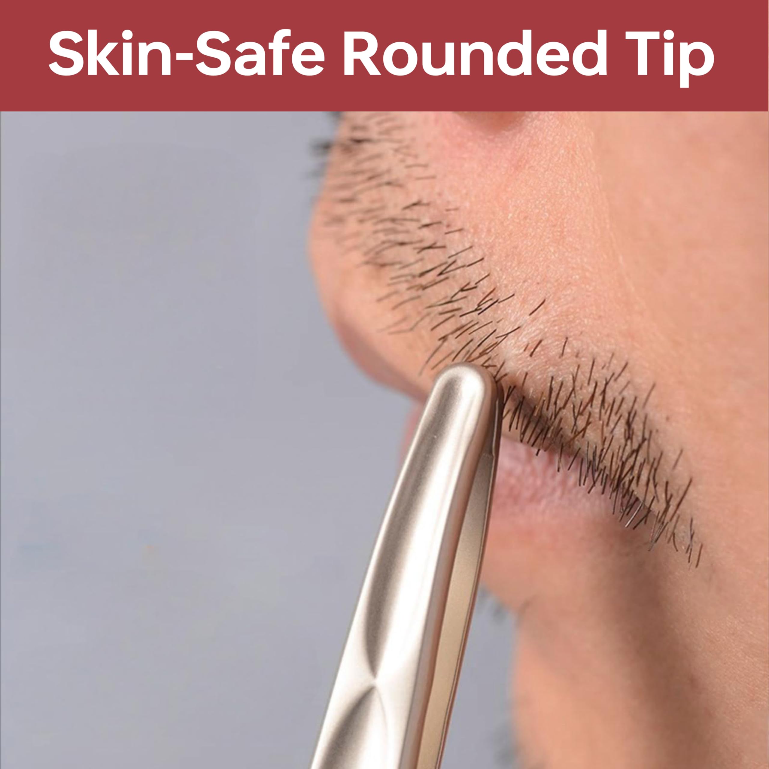 NILIYA Beard Tweezers elegant design ideal for on-the-go grooming and gifting