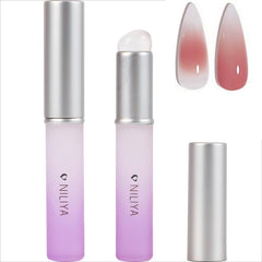 NILIYA silicone chrome powder applicator 2-pack in ombre purple for gradient nails