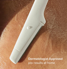 Nimbi Dermaplaner Razor used for precise facial hair removal.