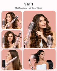 Nimmu Blow Dryer Brush Set round thermal brush curling defined waves with reduced frizz