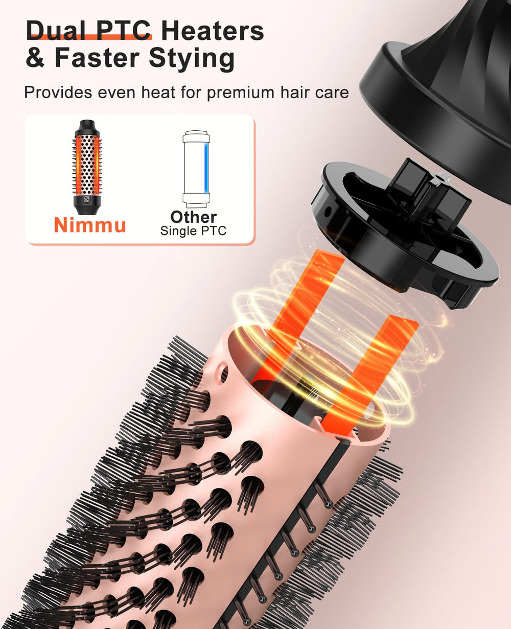 Nimmu thermal brush LED display highlights precise temperature control for tailored styles