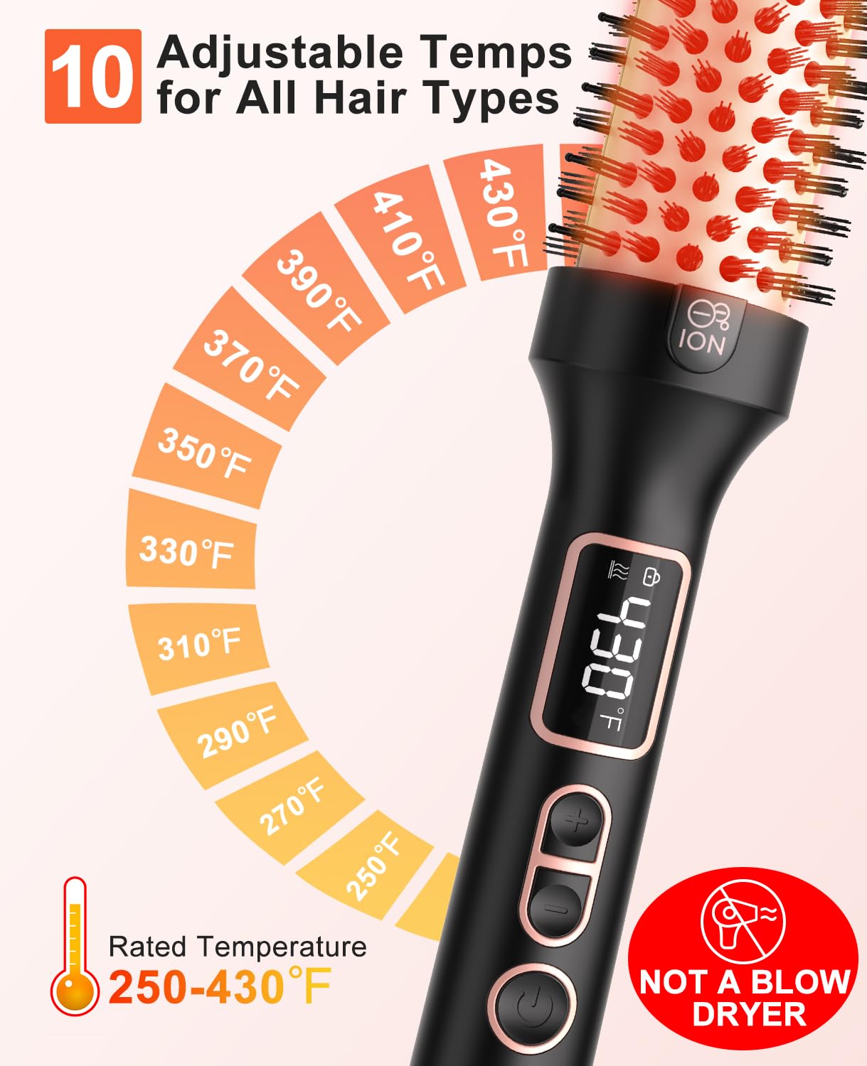 Nimmu thermal brush close-up of one-point-five-inch barrel for versatile curls