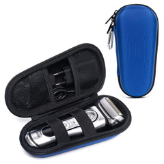 Nincha electric shaver case exterior blue EVA shell provides durable travel protection.