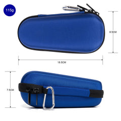 Nincha case interior shows two fixed straps stabilizing the shaver during travel.
