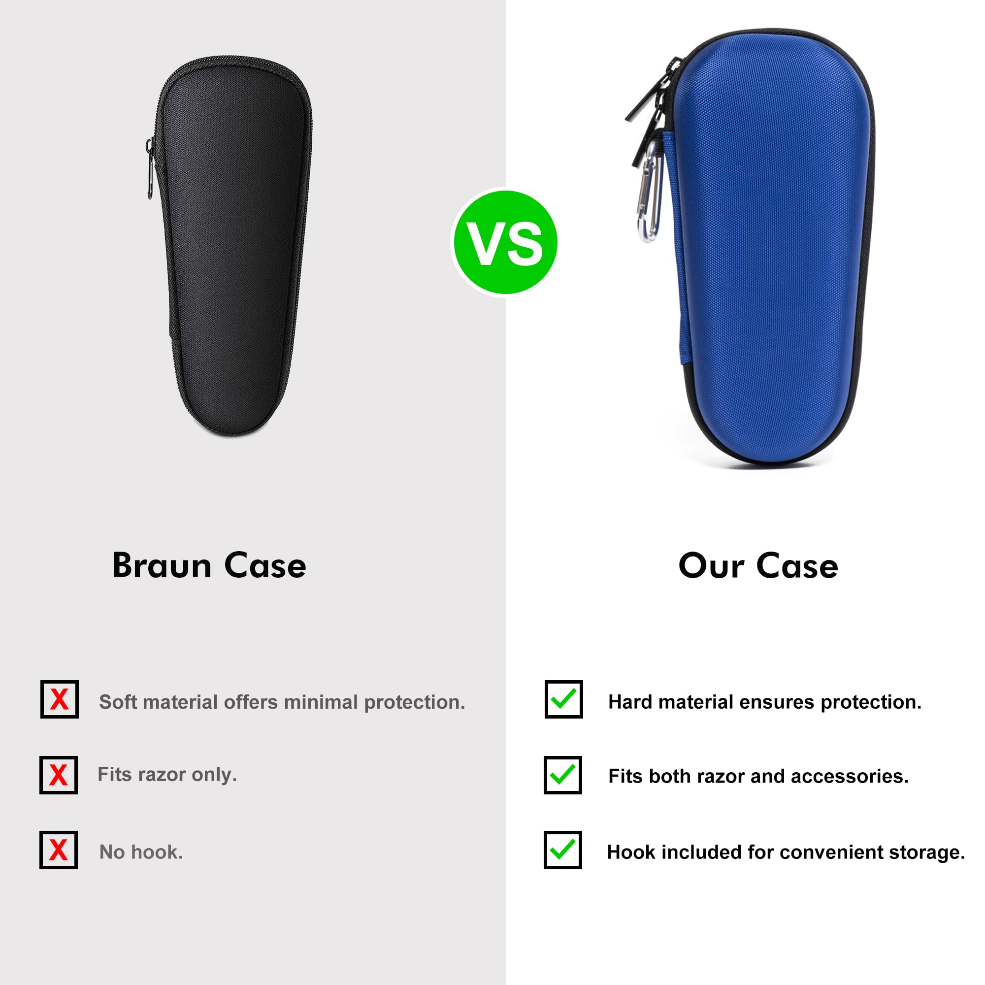 Nincha packaging includes case and carabiner ready for travel.