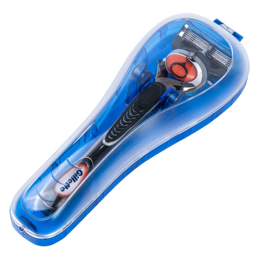 Nincha manual razor travel case compact exterior protects blades on trips