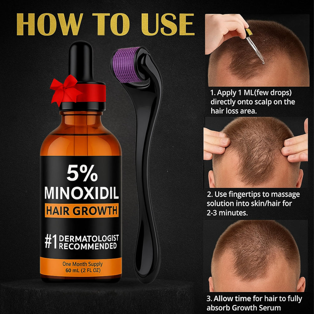 Nincrane minoxidil fast-drying formula shown without greasiness.
