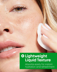 NINELESS Azelaic Acid Toner drops on hand illustrate pore clearing refreshing use