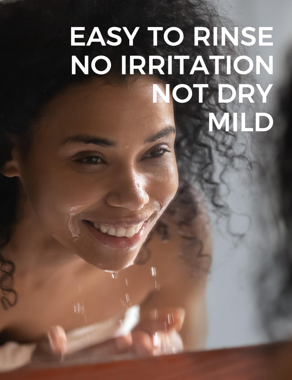 NING DERMOLOGIE clay mask vegan-formula closeup highlights preservative-free nature.