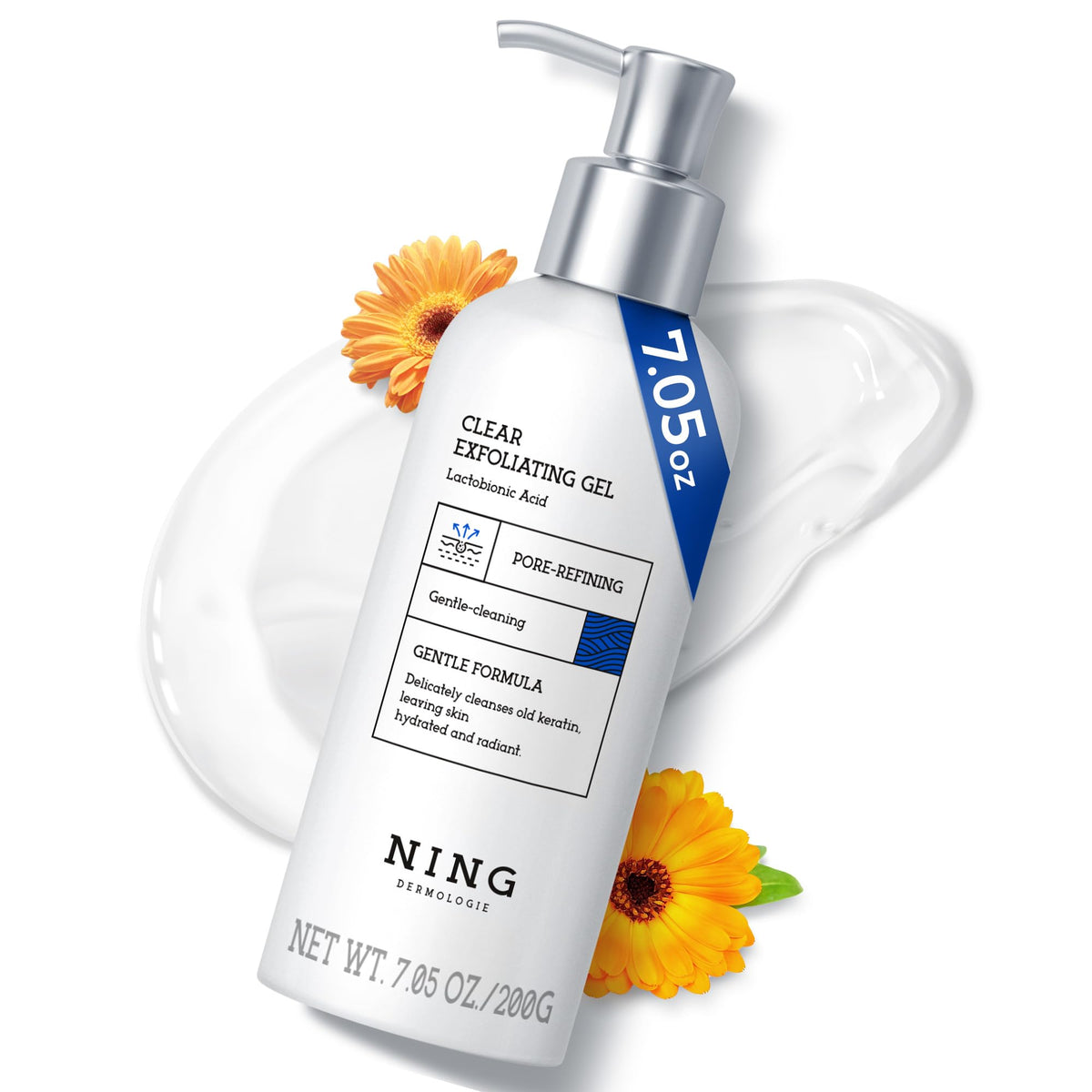 NING DERMOLOGIE packaging image highlights premium cleanser for daily skincare.