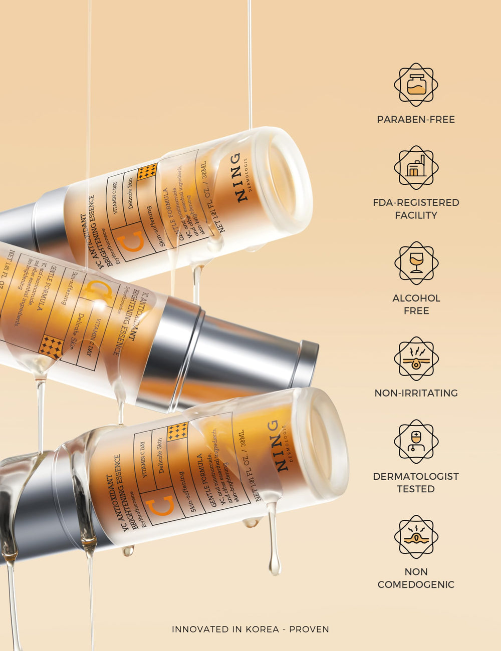 NING DERMOLOGIE Vitamin C serum hydration boost with Vitamin B5