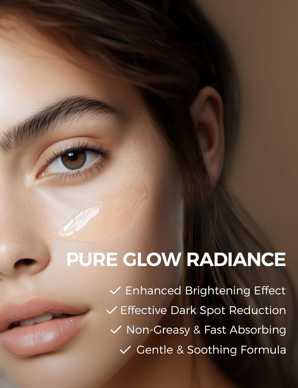 NING DERMOLOGIE Vitamin C serum texture swatch shows lightweight hydration