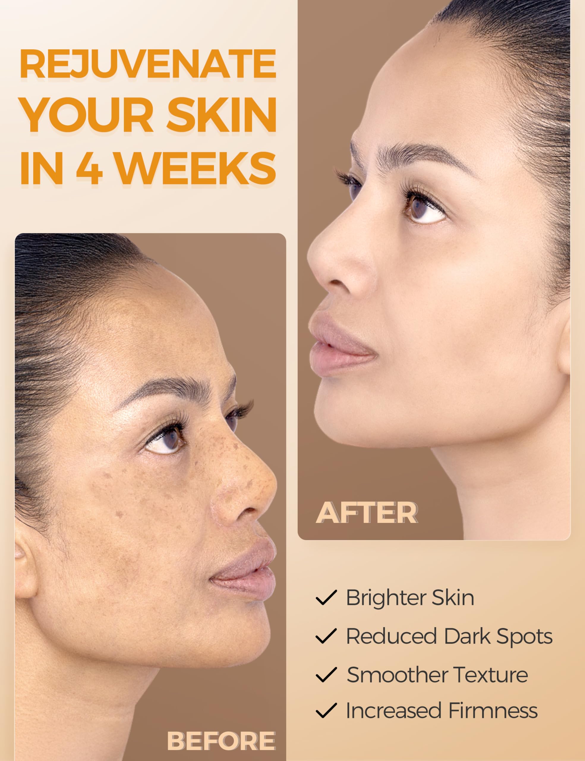 NING DERMOLOGIE Vitamin C serum vacuum packaging preserves freshness and potency