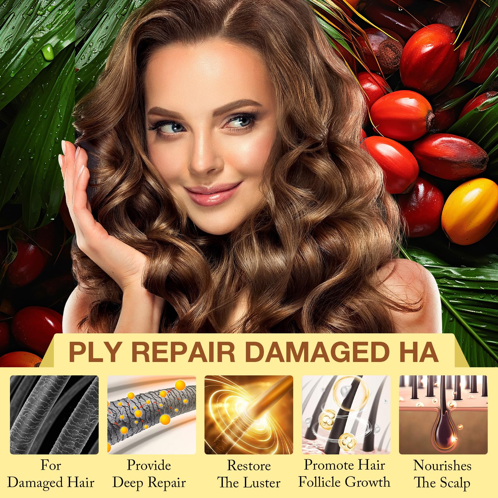 Ninsiec Batana Oil on dry scalp care demonstrates hydration and itch relief.
