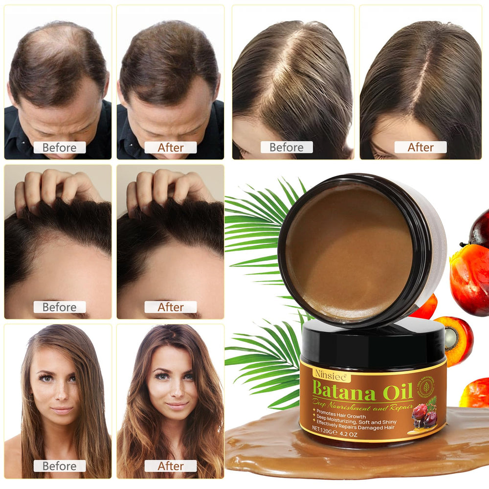 Ninsiec Batana Oil final look shows shiny healthy hair with regular use.
