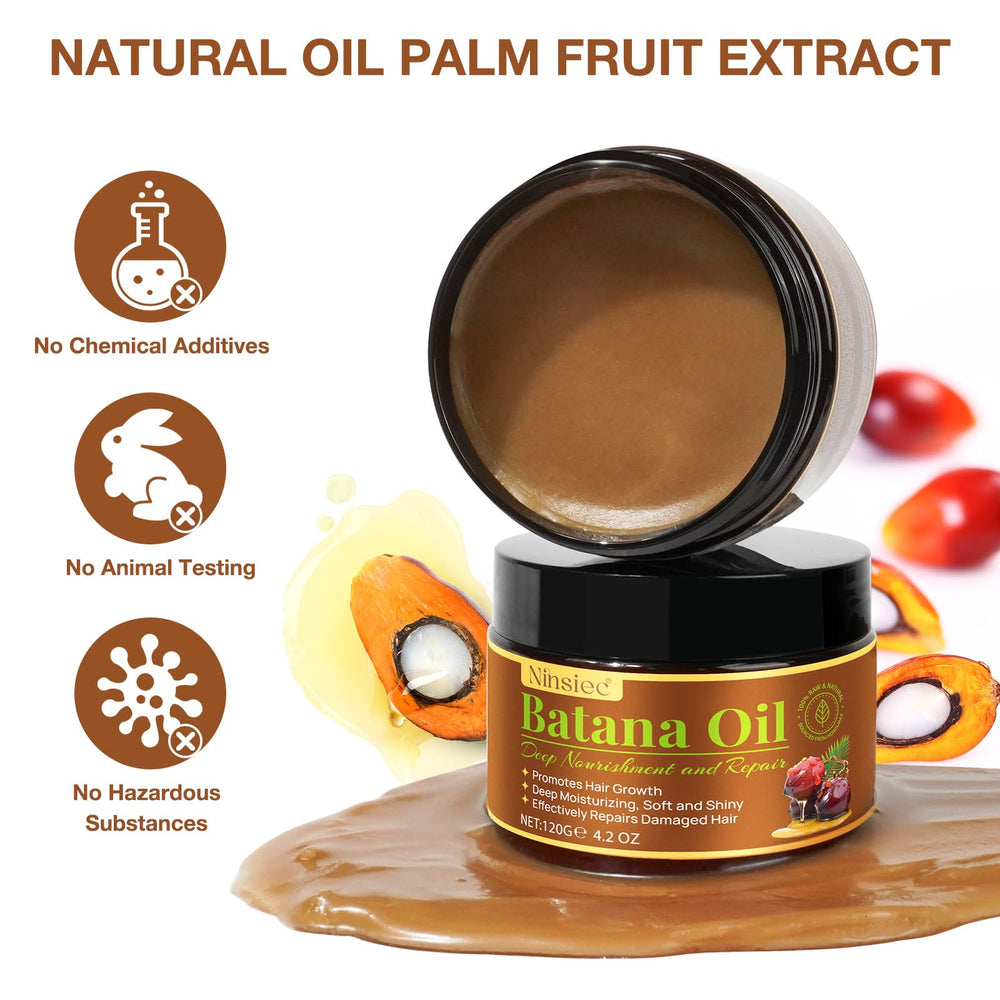 Ninsiec Batana Oil pour shot highlights easy application for scalp care.