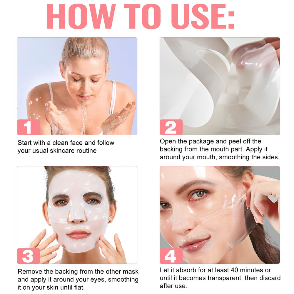 Ninsiec collagen mask skin surface after use hints at plump, refreshed complexion