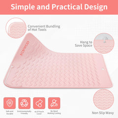 Ninwod mat supporting two tools secured with hook loop tape