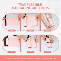 Ninwod oversize mat wrapping around styling tools for organized transport