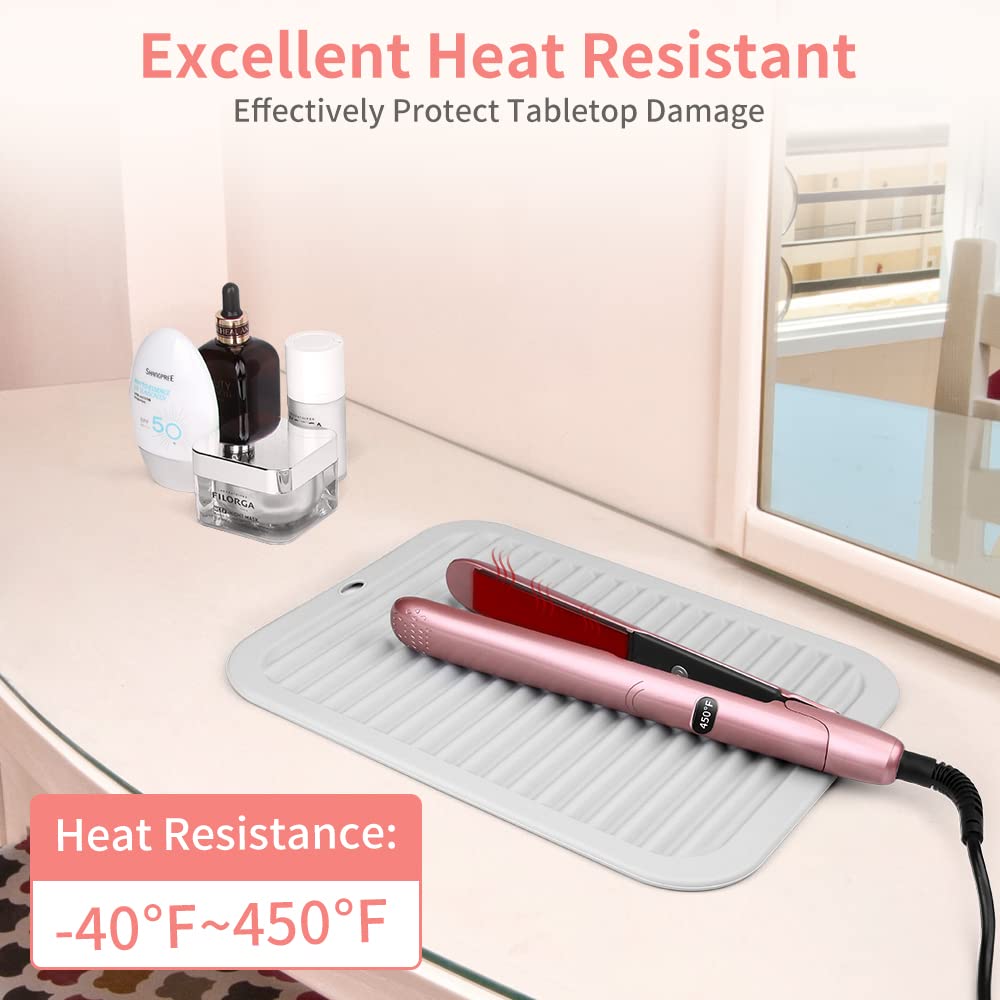 Ninwod silicone mat with multiple tools shows space-saving design for home styling.