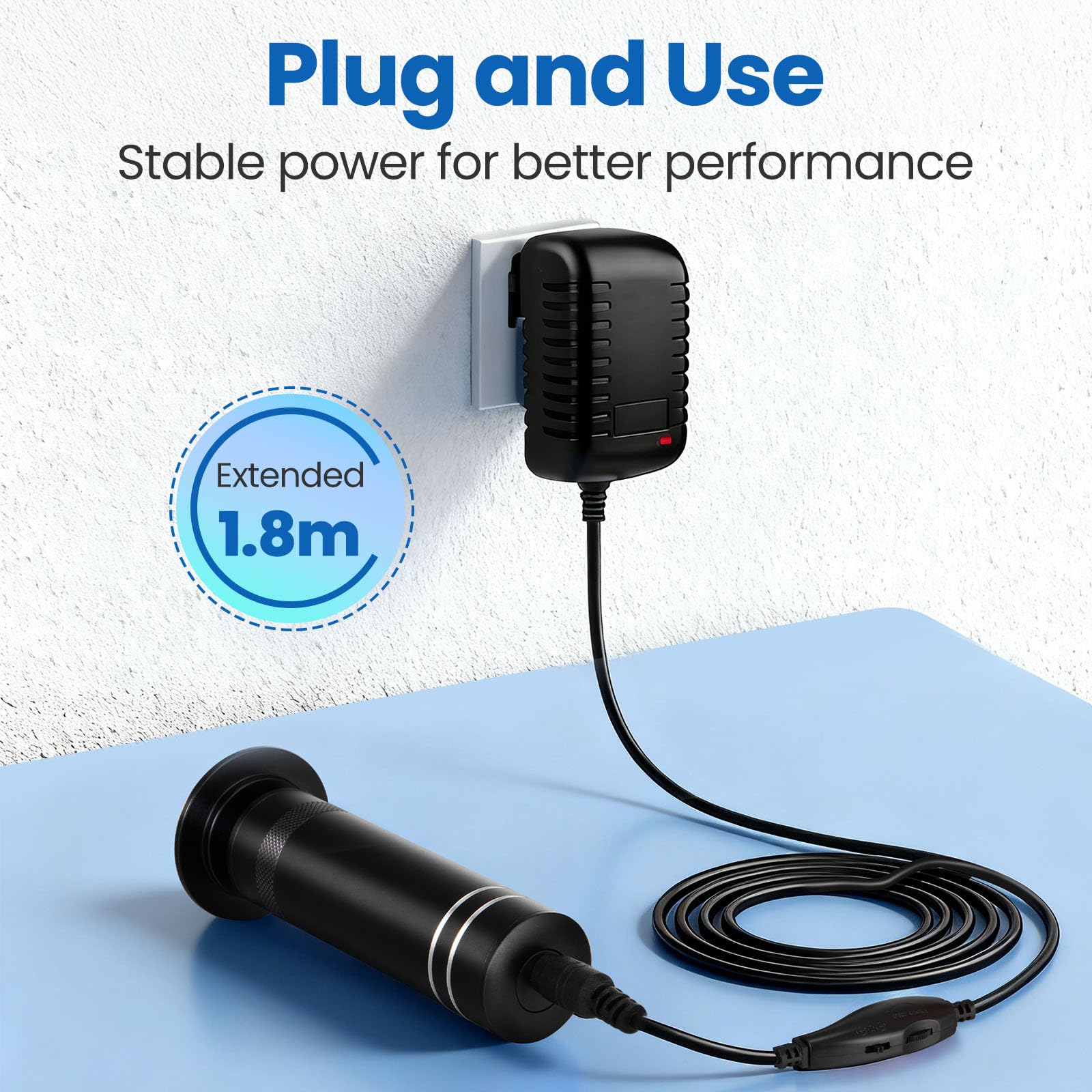 Niomuis 1000-hour motor lifespan detail emphasizing long-lasting performance