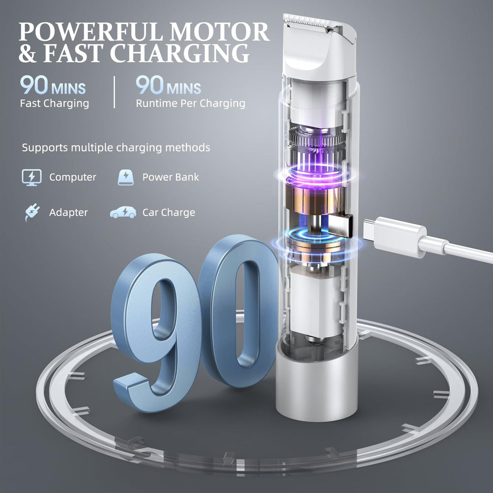 NIPOO Bikini Trimmer features a floating blade head for gentle, precise trimming.