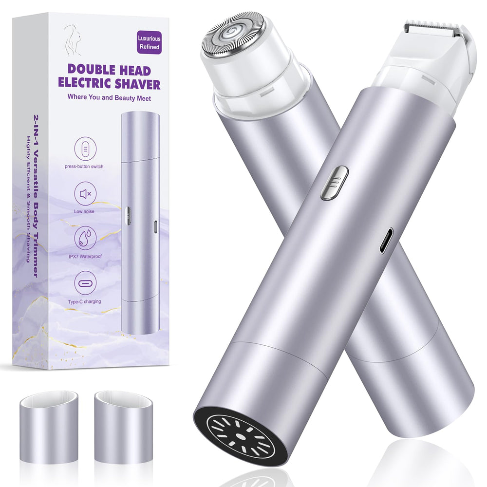 NIPOO Bikini Trimmer front view in purple for comfortable handling and on-the-go grooming