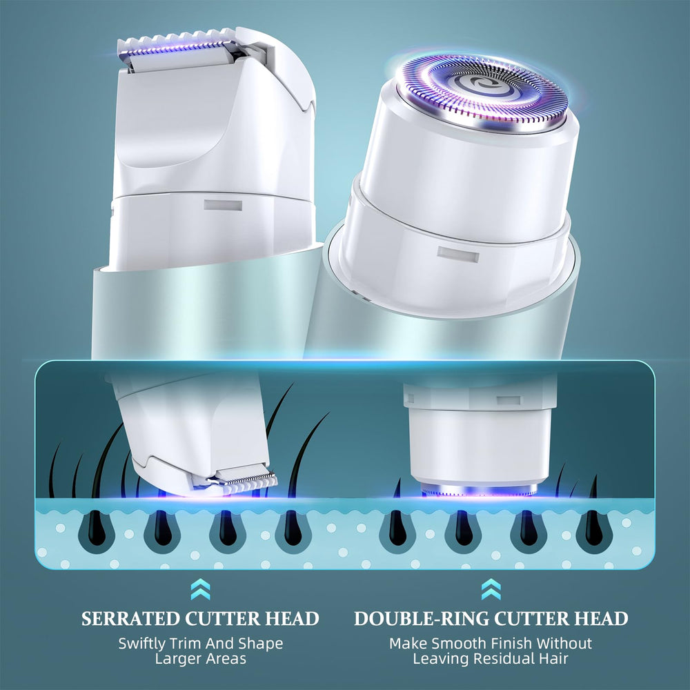 NIPOO bikini trimmer in use during shower for convenient grooming