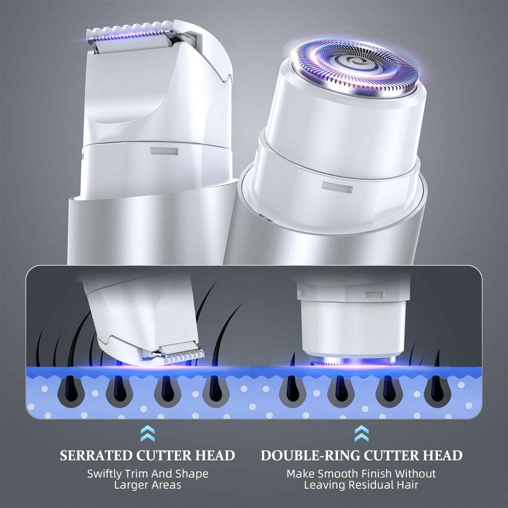 NIPOO Bikini Trimmer IPX7 waterproof for use in the shower and easy cleanup.