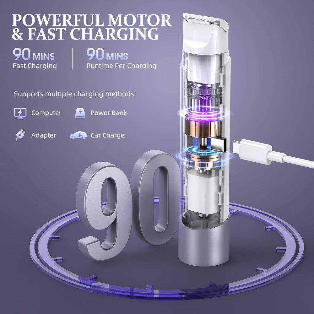 NIPOO Bikini Trimmer IPX7 waterproof use for shower shaving and easy cleaning
