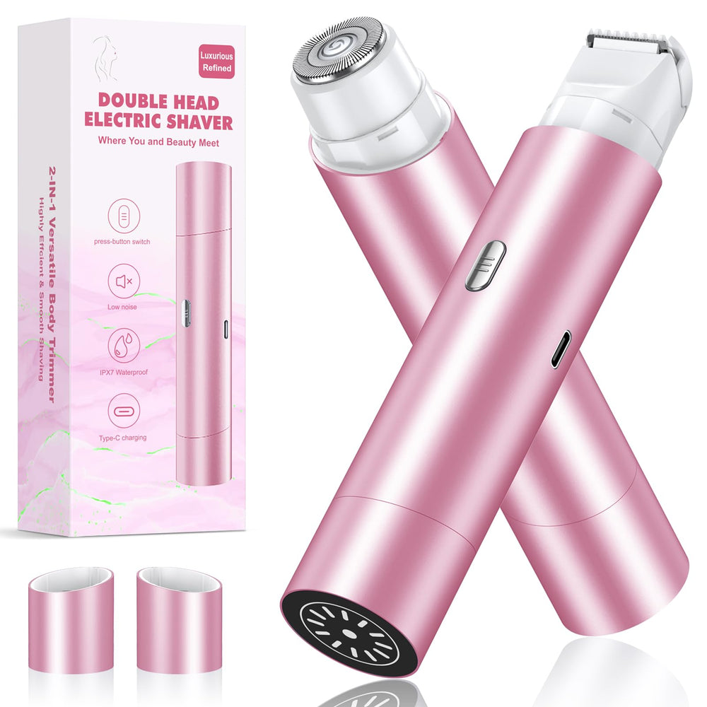 NIPOO Bikini Trimmer pink front view showing compact design for quick touch-ups