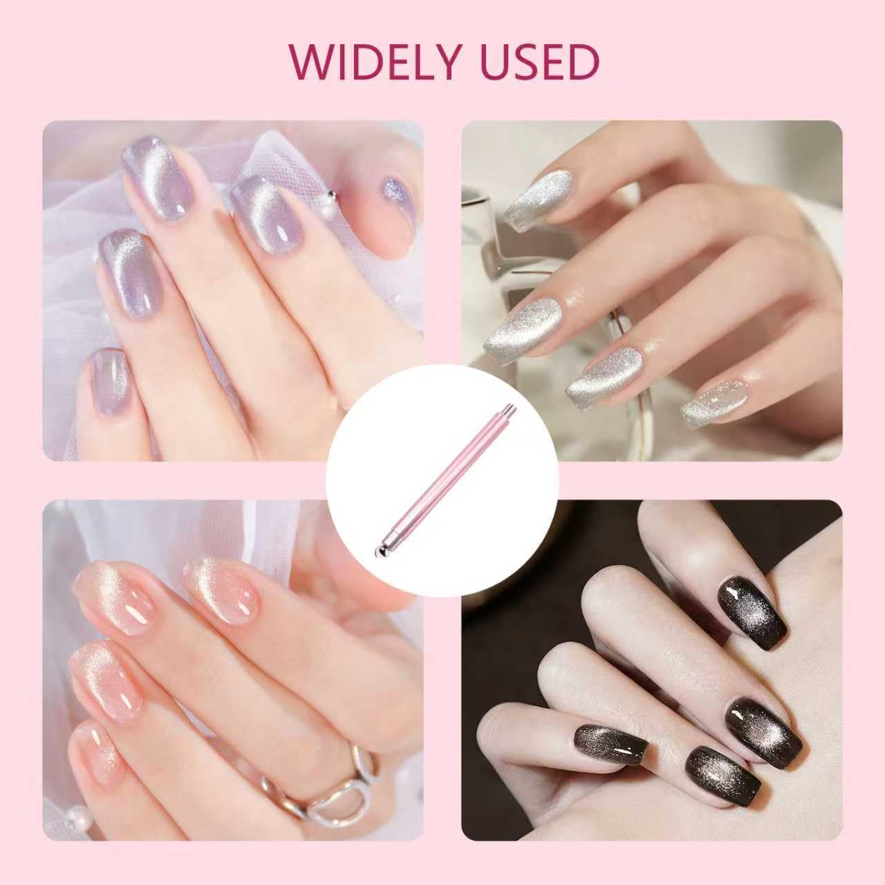NIQZOPA cat eye magnet design offers varied effects for nail art