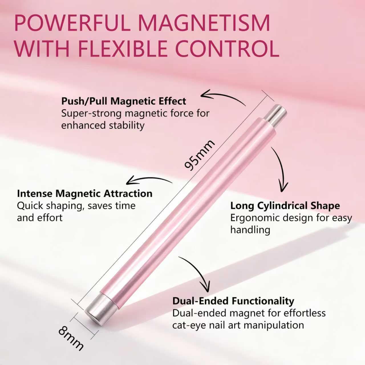 NIQZOPA cat eye magnet kit in lifestyle setup for at-home salon results