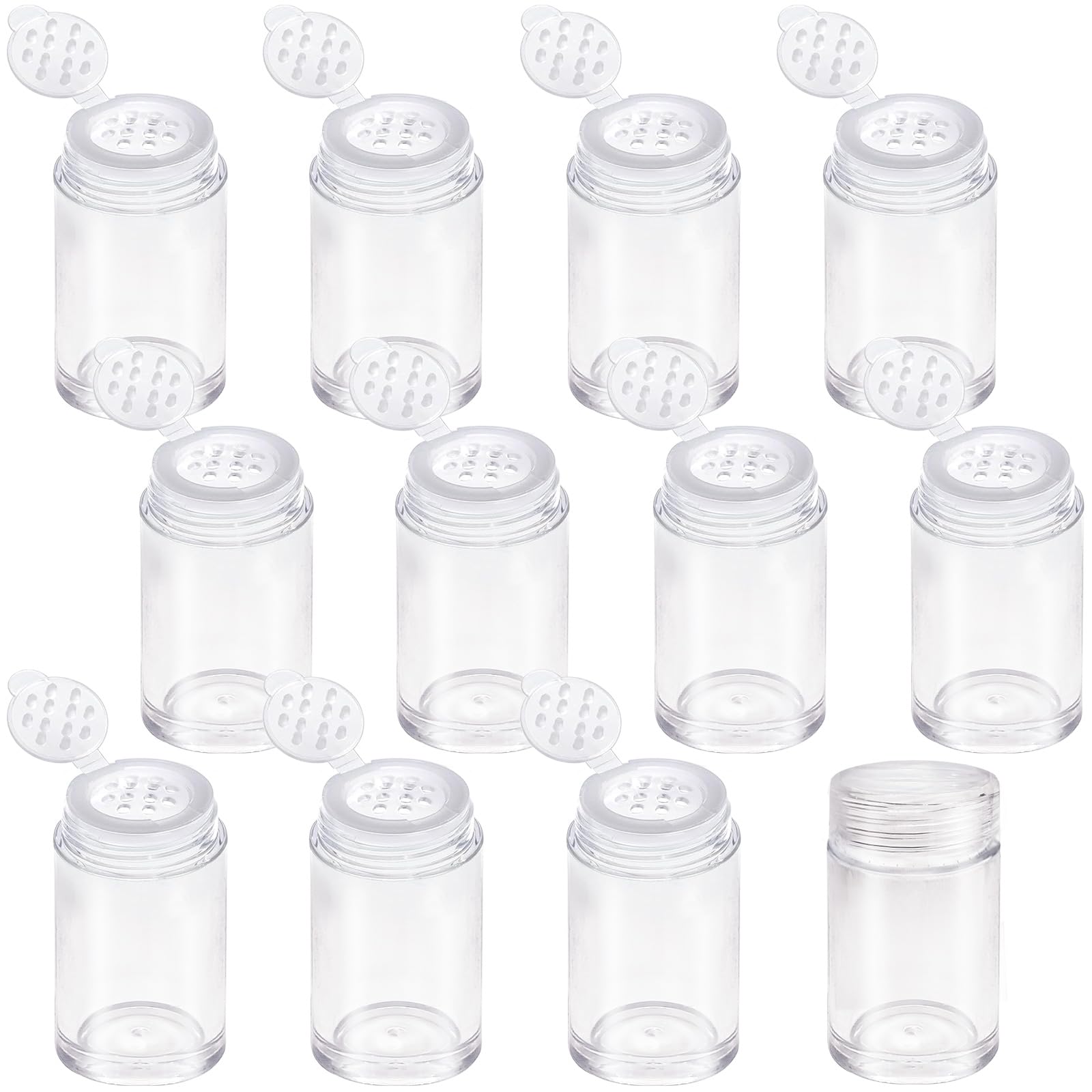 Nirvany mini powder jar with sifter and lid for travel-friendly makeup storage.