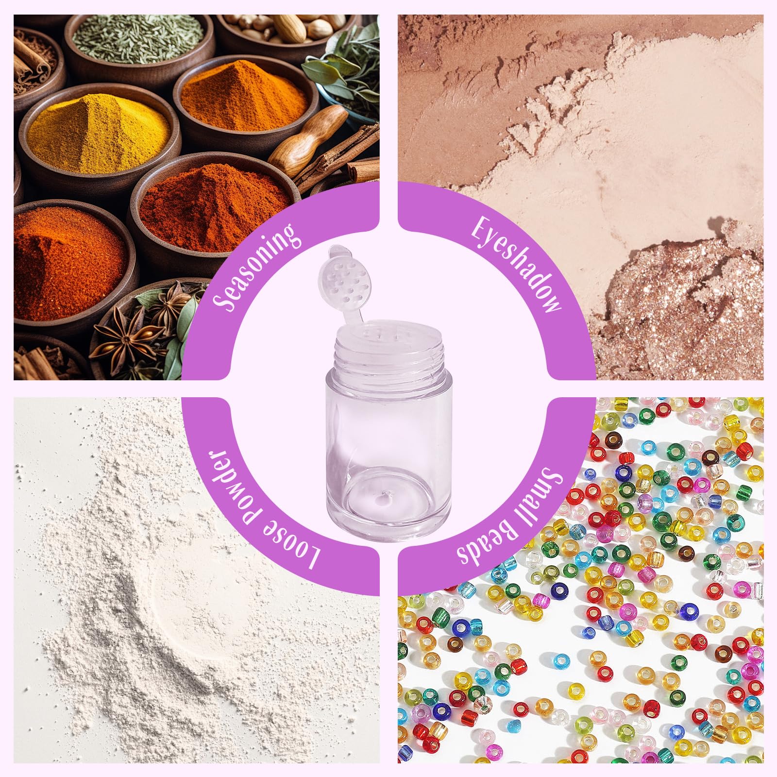 Nirvany mini jars are easy to label for fast product identification.