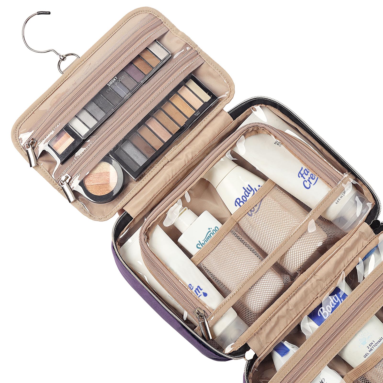 NISHEL bag transparent window speeds security checks with clear contents.