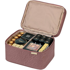 NISHEL travel makeup bag eyeshadow pocket stores palettes safely and visibly